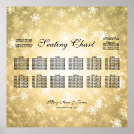Hochzeitssessentiment Gold Winter Wonderland Poster