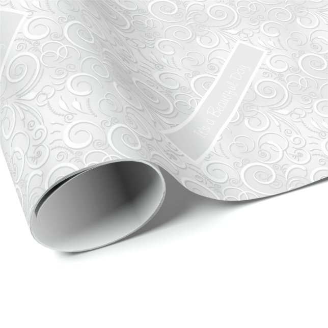 Hochzeitssilber Es ist ein schöner Tagesluxus Extr Geschenkpapier (Rolleneckpunkt)