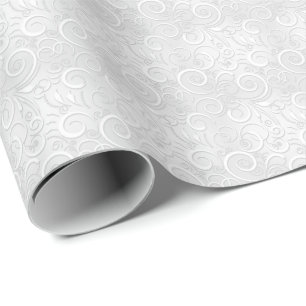 Hochzeitssilber Weiße Weihnachtsluxus Sauberkeit  Geschenkpapier