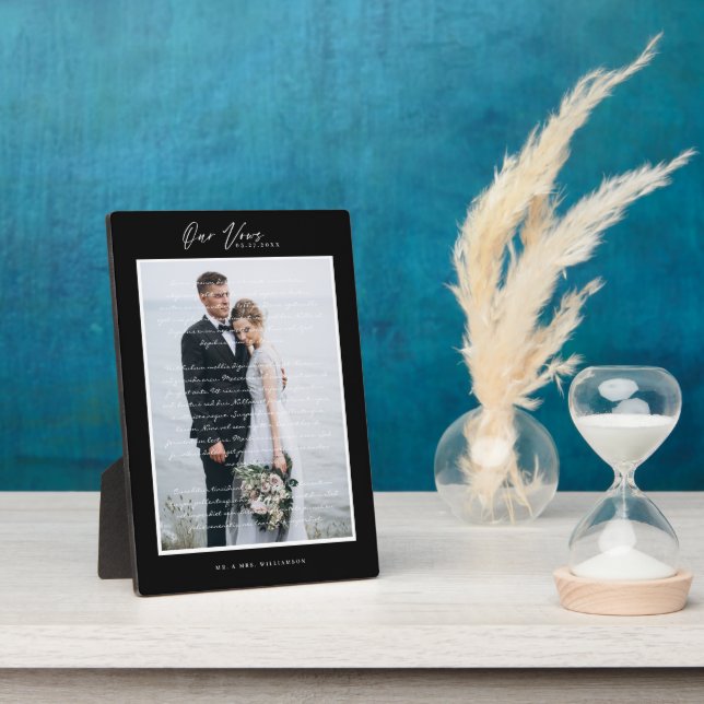 Hochzeitsskript & Minimaler Schwarzer Rahmen (Seite)