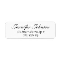 Hochzeitsskript-Rücksendeadresse-Umschlagzeichen