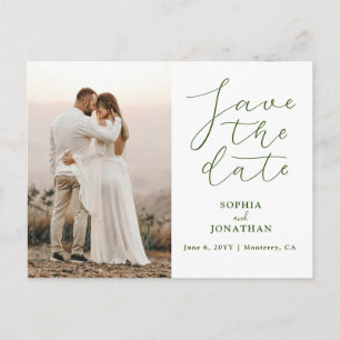 Hochzeitsskript speichern des Fotos Datum Postkarte