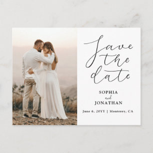 Hochzeitsskript speichern des Fotos Datum Postkarte