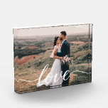Hochzeitsskripte für Personalisierte Fotos<br><div class="desc">Liebe ewig eingefangen: Hochzeit Liebe Script Personalisiertes Foto Geschenk Immoralisieren die Essenz ihrer Gewerkschaft mit unserem Hochzeitskript Personalisierten Foto Block. Es ist nicht nur ein Geschenk, es ist eine zeitlose Hommage an die Liebe, handgefertigt, um den Zauber ihres besonderen Tages für die nächsten Jahre zu erleben. Tauchen Sie ein in...</div>