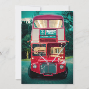 Hochzeitsspezial Londoner Roter Bus Einladung