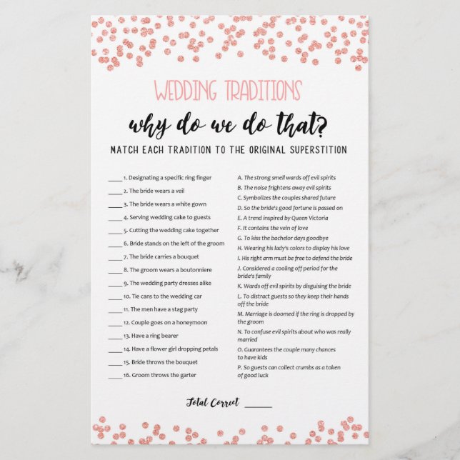 Hochzeitsspiel mit Answers (Vorderseite)