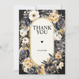 Hochzeitsstift Foto Danke, dass ihr die schwarze B Dankeskarte