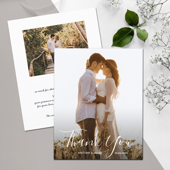 Hochzeitsstift Foto Dankeschön Card Flyer (Von Creator hochgeladen)