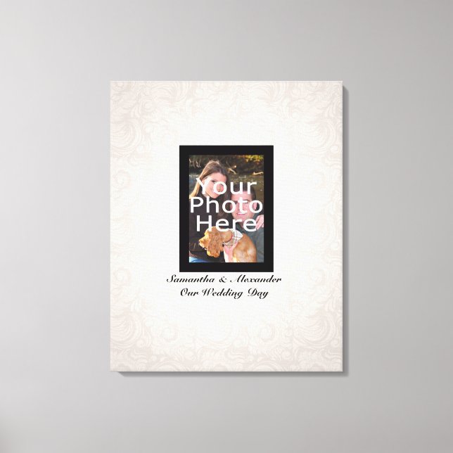 Hochzeitsstift ~ Gast Signature Canvas Print Leinwanddruck (Vorderseite)
