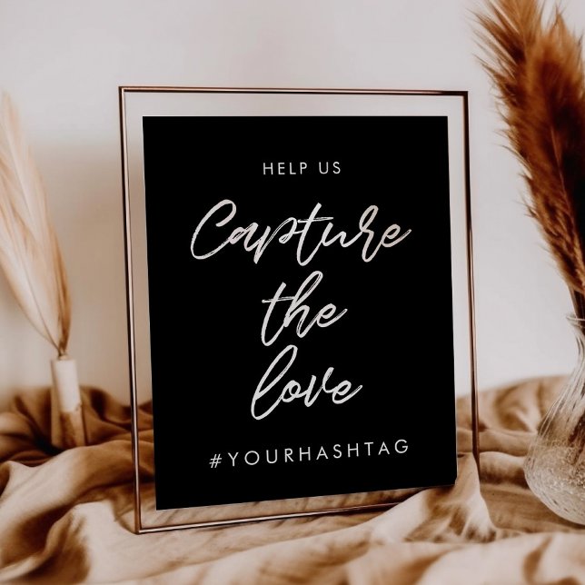 Hochzeitsstift Hashtag für moderne Typografie Poster (Von Creator hochgeladen)