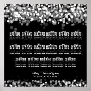Hochzeitsstift Silber Lights Poster