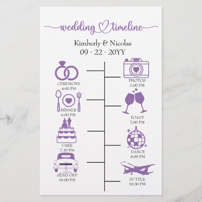Hochzeitsstipendiaten Icon Chic Script Wedding Sta Briefpapier (Vorderseite)