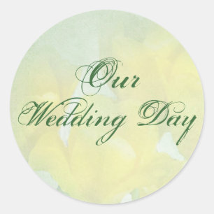 Hochzeitsstipps für Hochzeiten von Briefumschlägen Runder Aufkleber