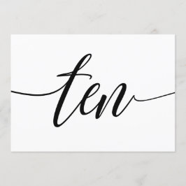 Hochzeitsstipps - Luxe Typografie - Schwarz 10 Einladung