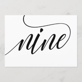 Hochzeitsstipps - Luxe Typografie - Schwarz 9 Einladung