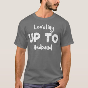 Hochzeitsstufe bis zur Eheschließung von Ehemänner T-Shirt