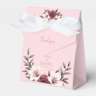 Hochzeitssuite mit Blumen (pink) Geschenkschachtel