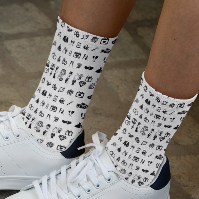 Hochzeitssymbole Rings Bride Groom Socken (Von Creator hochgeladen)