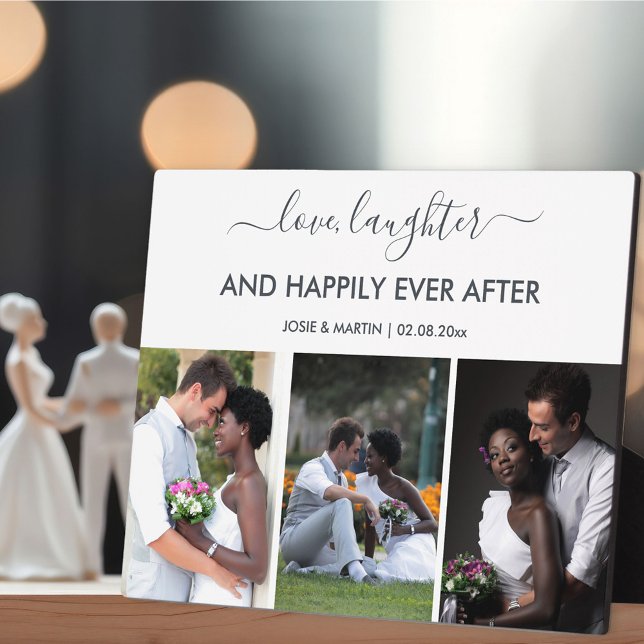 Hochzeitsszenario 3 - Liebe-Lacher-Zitat Fotoplatte (Von Creator hochgeladen)