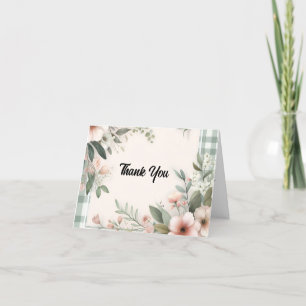 Hochzeitsszenario boho Brautparty Dankeskarte