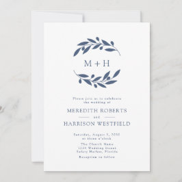 Hochzeitsszenario für die Blauolive-Zweigstelle Einladung