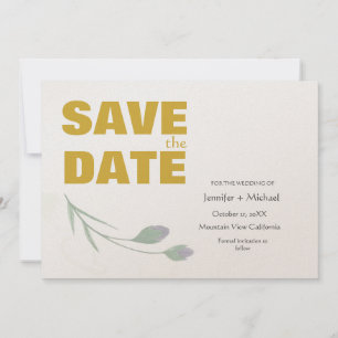 Hochzeitsszenario Moderne Minimalistische Schlicht Save The Date
