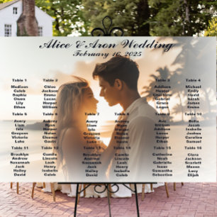 Hochzeitstabelle für Fotos Poster