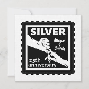 Hochzeitstag 25 Jahre Silber Einladung