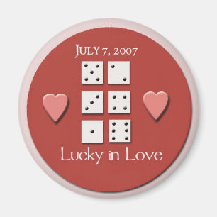 Hochzeitstag 777 070707 magnet