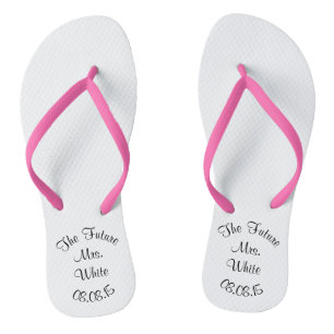Hochzeitstag Bridal Flip Flops