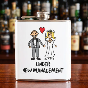 Hochzeitstag - Cartoon unter neuer Leitung Flachmann