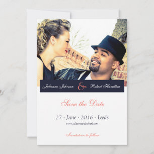 Hochzeitstag des Blue Coral Fotos speichern Save The Date