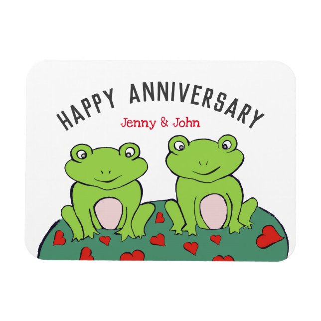 Hochzeitstag des Froschpaares Magnet (Horizontal)
