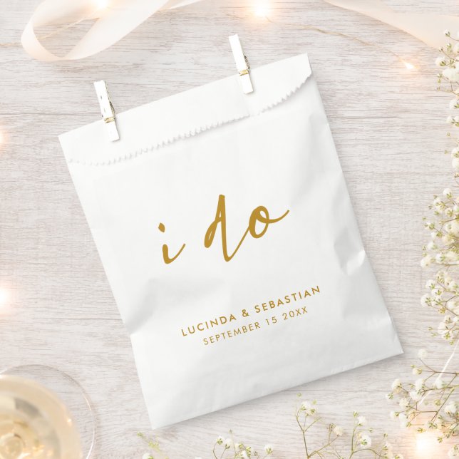 Hochzeitstag Elegante Geschenktütchen (Ausgeschnitten)