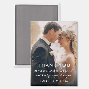 Hochzeitstag Foto Vielen Dank für Ihr Interesse Magnet
