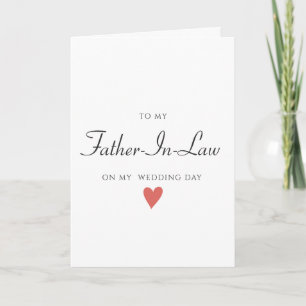 Hochzeitstag für meinen Schwiegervater, Hochzeitka Karte