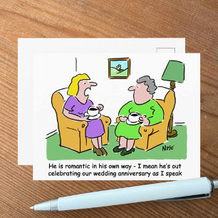 Hochzeitstag-Gratulation Postkarte