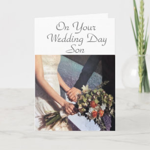 Hochzeitstag GRATULATION **SOHN** Karte