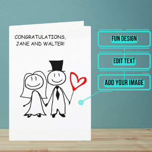 Hochzeitstag Gratulations Individuelle Karte