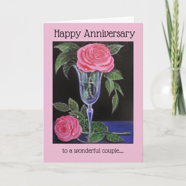 Hochzeitstag/Grußkarte Karte (Vorderseite)