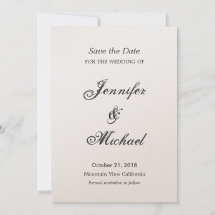 Hochzeitstag Handgeschriebenes Einzigartiges Klass Save The Date