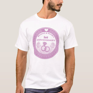 Hochzeitstag Lace sehen Jahreswechsel T-Shirt