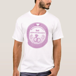 Hochzeitstag Lace sehen Jahreswechsel T-Shirt