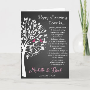 Hochzeitstag Love is....Karte  Hochzeitsgeschenk Karte
