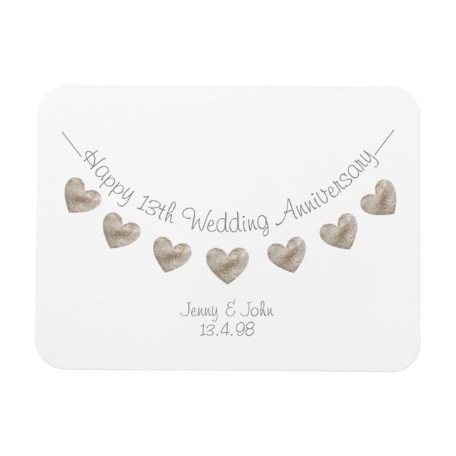 Hochzeitstag Magnet (Horizontal)