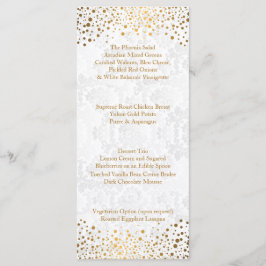 Hochzeitstag-modische Goldpunkte - Menü Menükarte