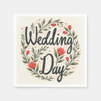 Hochzeitstag Napkin Serviette