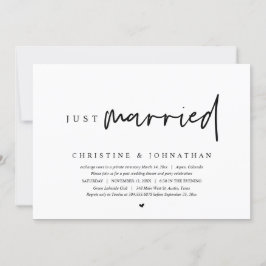 Hochzeitstag, nur verheiratet einladung