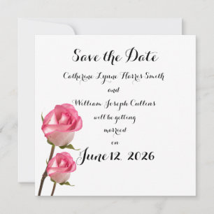 Hochzeitstag Rosen Termin vormerken Mi. Bekanntmac Save The Date