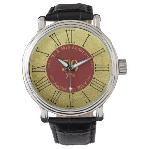 Hochzeitstag / Ruhestand nach Maß Armbanduhr